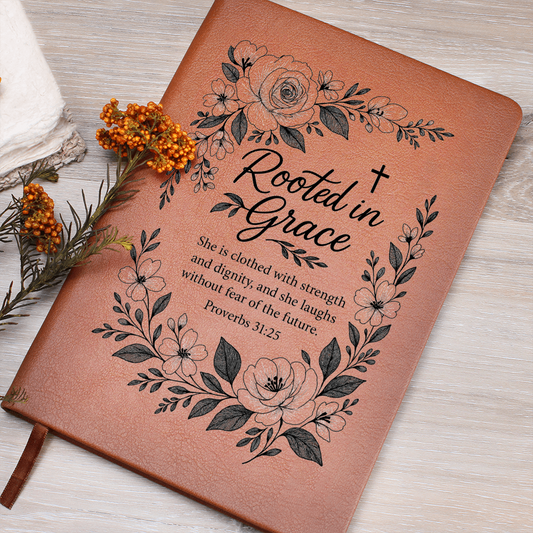 Bible Verse Journal, Prayer Journal For Women, Flower Christian Gift, Religious Gift, Affirmations Gift, mothers day gift, Proverbs 31:25