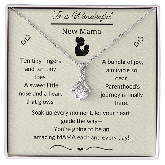 New Mom Gift box, New mom necklace Gift Jewelry, Gift for New Mom Necklace, First Mother's day gift, Pregnancy jewelry necklace