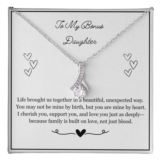 Bonus Daughter Gift, Step Daughter Gift, Stepdaughter Necklace, Daughter Jewelry, Step Daughter Birthday, Alluring Beauty Necklace