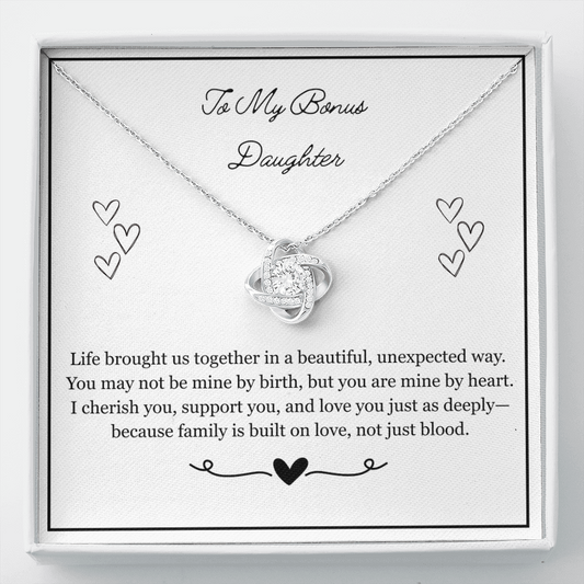 Bonus Daughter Gift, Step Daughter Gift, Stepdaughter Necklace, Daughter Jewelry, Step Daughter Birthday,