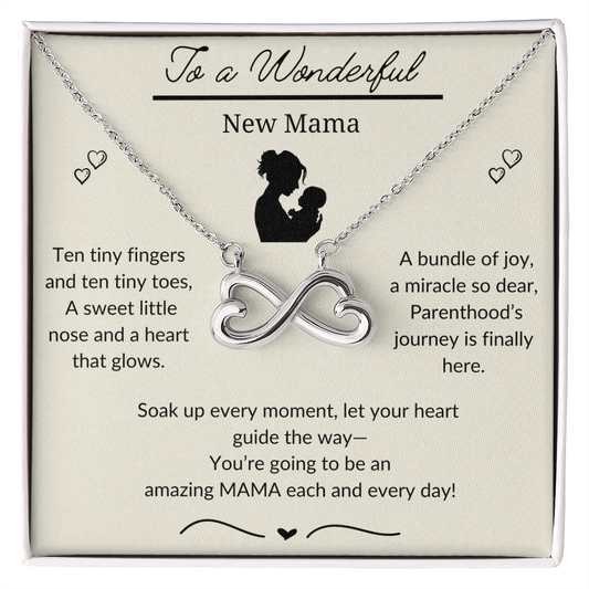 Endless love necklace  New mom necklace Gift Jewelry, Gift for New Mom Necklace, First Mother's day gift, Pregnancy jewelry necklace