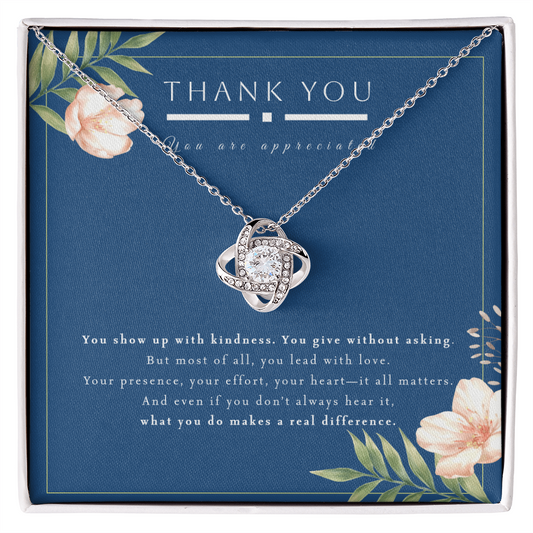 Thank You Gift Necklace, Mentor Gift for Women, Appreciation Gifts Jewelry, Thank You Gift for Women, Teacher Gift, Gift For Best Friend