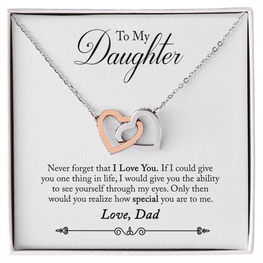 Father Daughter Jewelry Gift, Father and Daughter Necklace, Daughter Gift, Mother's Day Gift, Jewelry for Daughter, Gift from Dad,