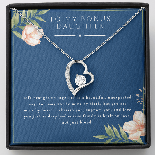 Bonus Daughter Gift, Step Daughter Gift, Stepdaughter Necklace, Daughter Jewelry, Step Daughter Birthday,  Gift for daughter in Law
