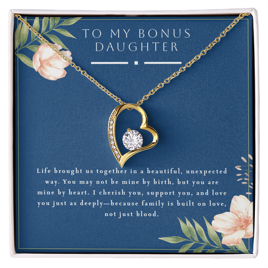Bonus Daughter Gift, Step Daughter Gift, Stepdaughter Necklace, Daughter Jewelry, Step Daughter Birthday, Step Mother Gift